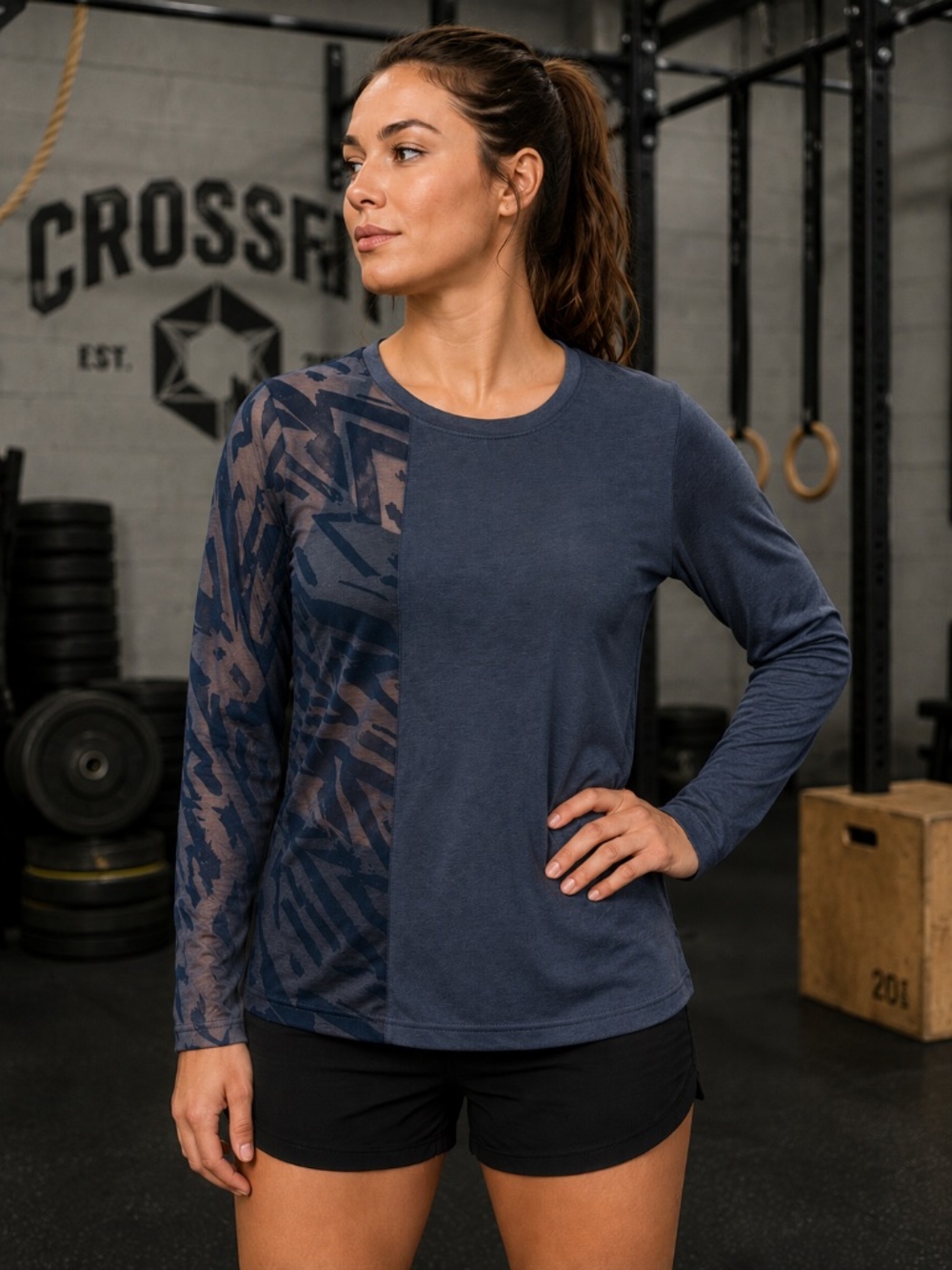 Reebok CrossFit Speedwick EC1421 Long Sleeve Training Top Medium